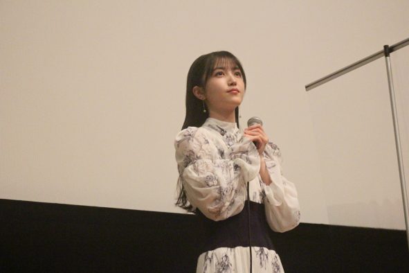 乃木坂46・久保史緒里、映画『左様なら今晩は』大ヒット御礼舞台挨拶に登壇。「初主演がこの作品で本当に良かった」