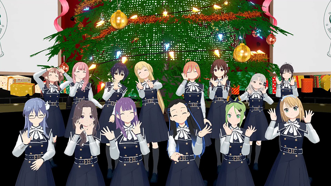 22/7、グループ結成日のクリスマスイブに14人体制初のキャラクターライブを開催