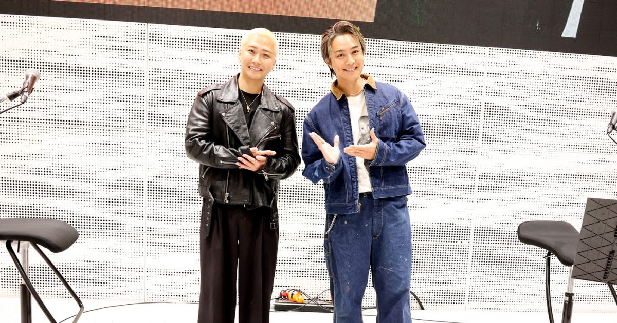 レポート】Da-iCE大野雄大とEXILE TAKAHIROのボーカリスト対談が大