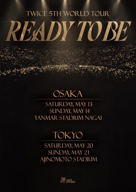 TWICE、ワールドツアー『READY TO BE』日本公演決定！ 初のスタジアム公演4日間開催