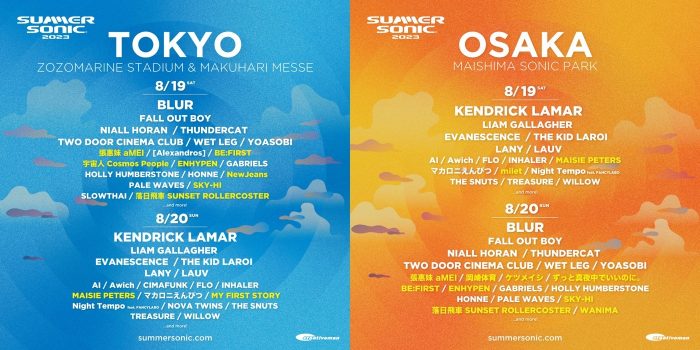 『SUMMER SONIC』、SKY-HI、BE:FIRST、WANIMA、岡崎体育ら第3弾出演アーティスト発表