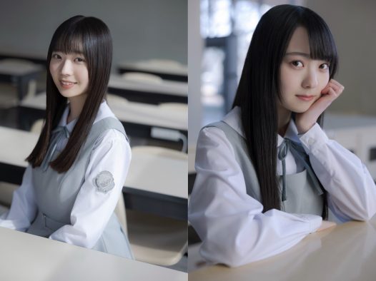 日向坂46五期生・坂井新奈＆佐藤優羽、撮り下ろし写真＆手書きプロフィール公開