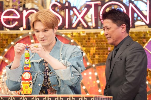 『Golden SixTONES』でジェシーが超本気モードの坂上忍とゲーム対決！そして「坂上忍ものまね」を連発