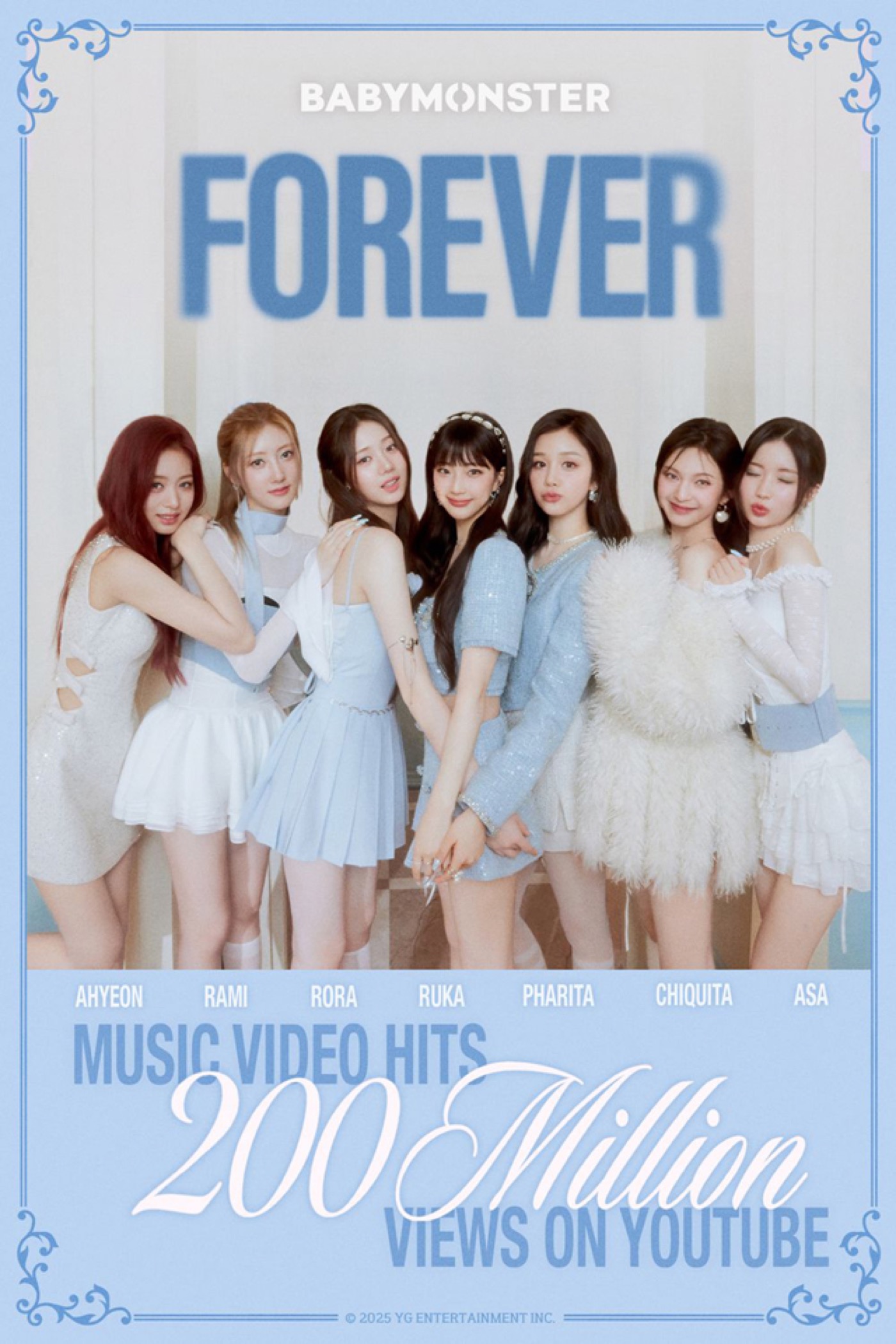 BABYMONSTER「FOREVER」MVがYouTube再生数2億回超えを達成