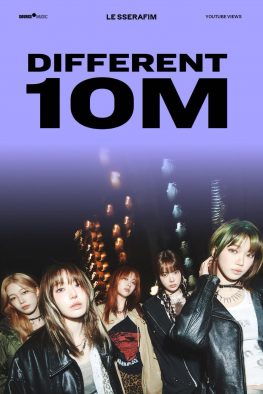 LE SSERAFIM最新曲「DIFFERENT」MV再生数が1000万回突破