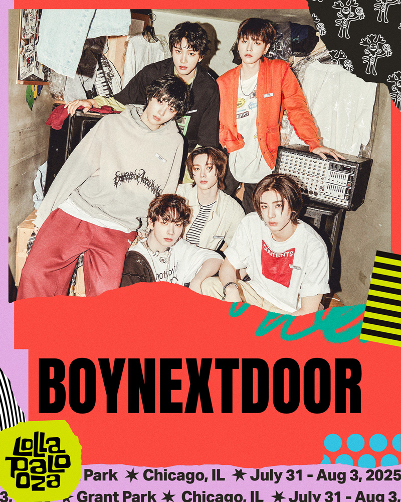 BOYNEXTDOOR、8月3日にアメリカ最大の音楽フェス・ロラパルーザに出演！意気込みインタビューを公開