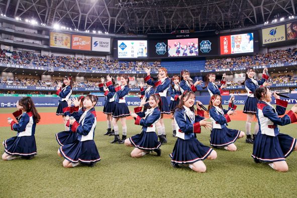 【ライブレポート】NMB48、京セラドームでの阪神×ヤクルト戦に登場！恋を野球になぞらえた「チューストライク」を披露