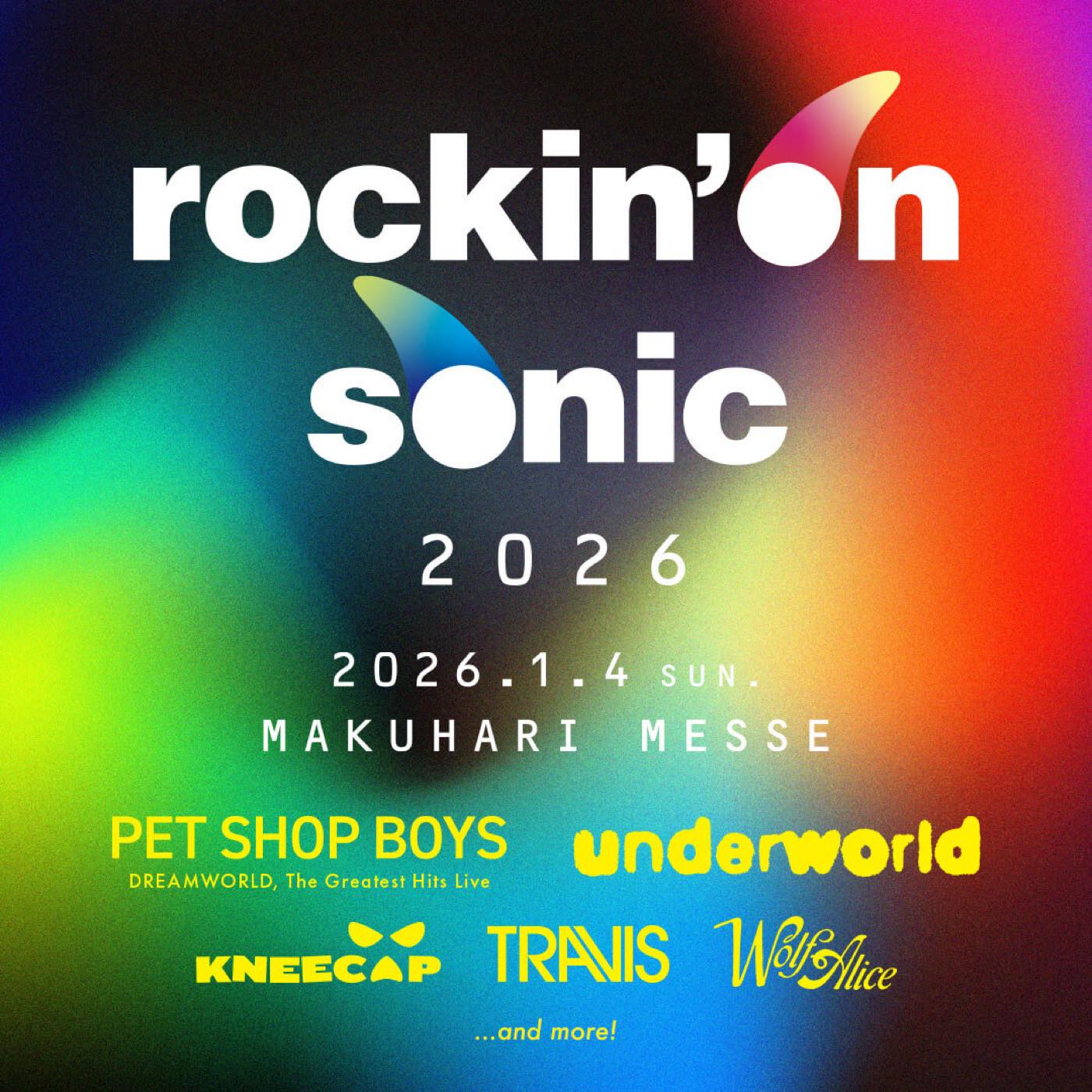 『rockin’on sonic 2026』第1弾出演アーティスト発表！ヘッドライナーはPET SHOP BOYS