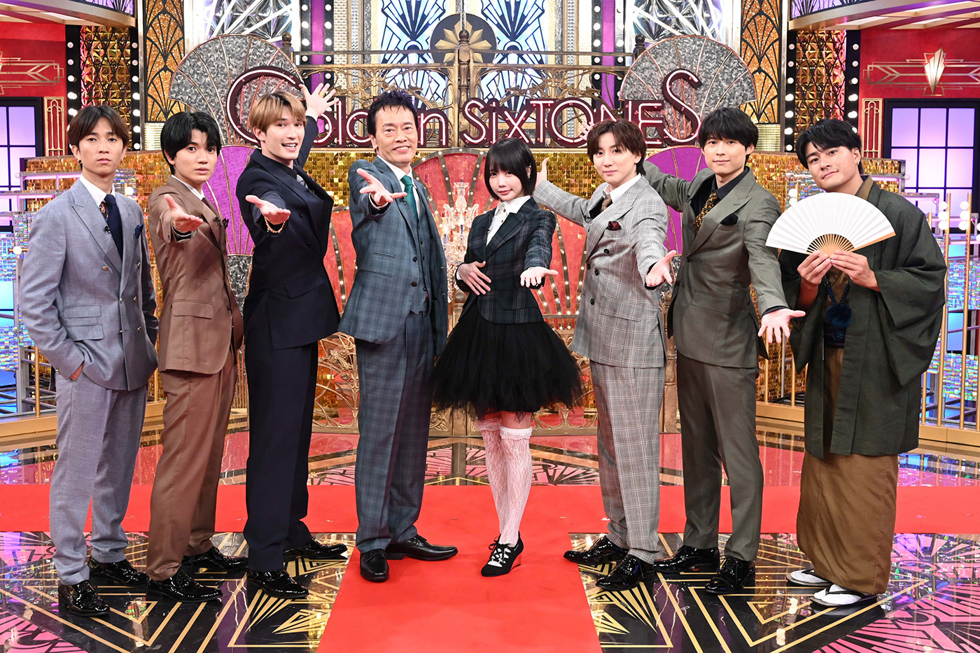 『Golden SixTONES』に遠藤憲一とあのちゃんの“年の差マブダチコンビ”が登場！脳トレダンスゲームで完全燃焼