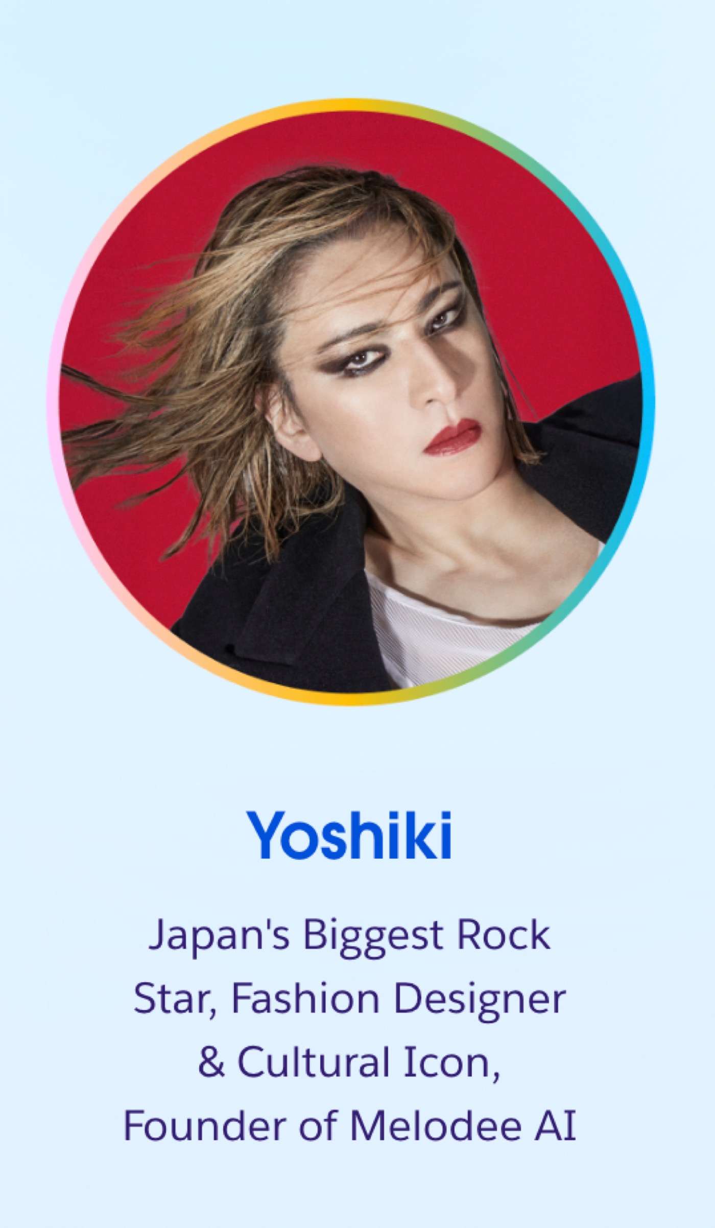 YOSHIKI世界最大のAIクラウドイベントに日本人唯一2年連続登壇が決定！“AI YOSHIKI”新バージョンを世界初公開