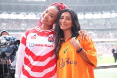 【レポート】Crystal Kay＆Che’Nelle、ラグビー『リポビタンDチャレンジカップ』国歌独唱で共演