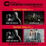 UVERworld、YOASOBI『THE MUSIC STADIUM』出演決定！ONE OK ROCKは2日間出演