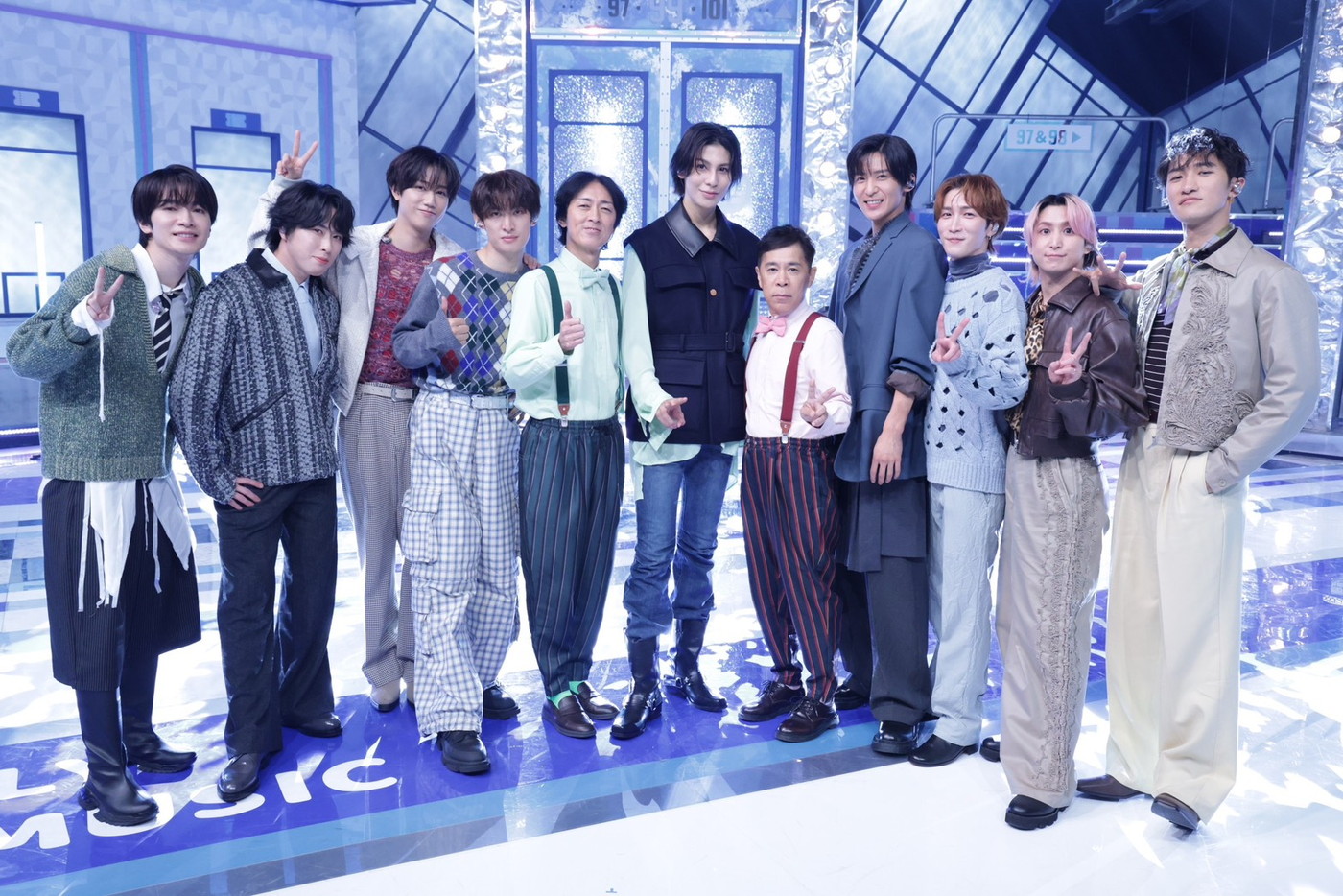 Snow Man『週刊ナイナイミュージック』に登場！マル秘エピソードをtimelesz菊池風磨、原嘉孝らが暴露 - 画像一覧（1/3）