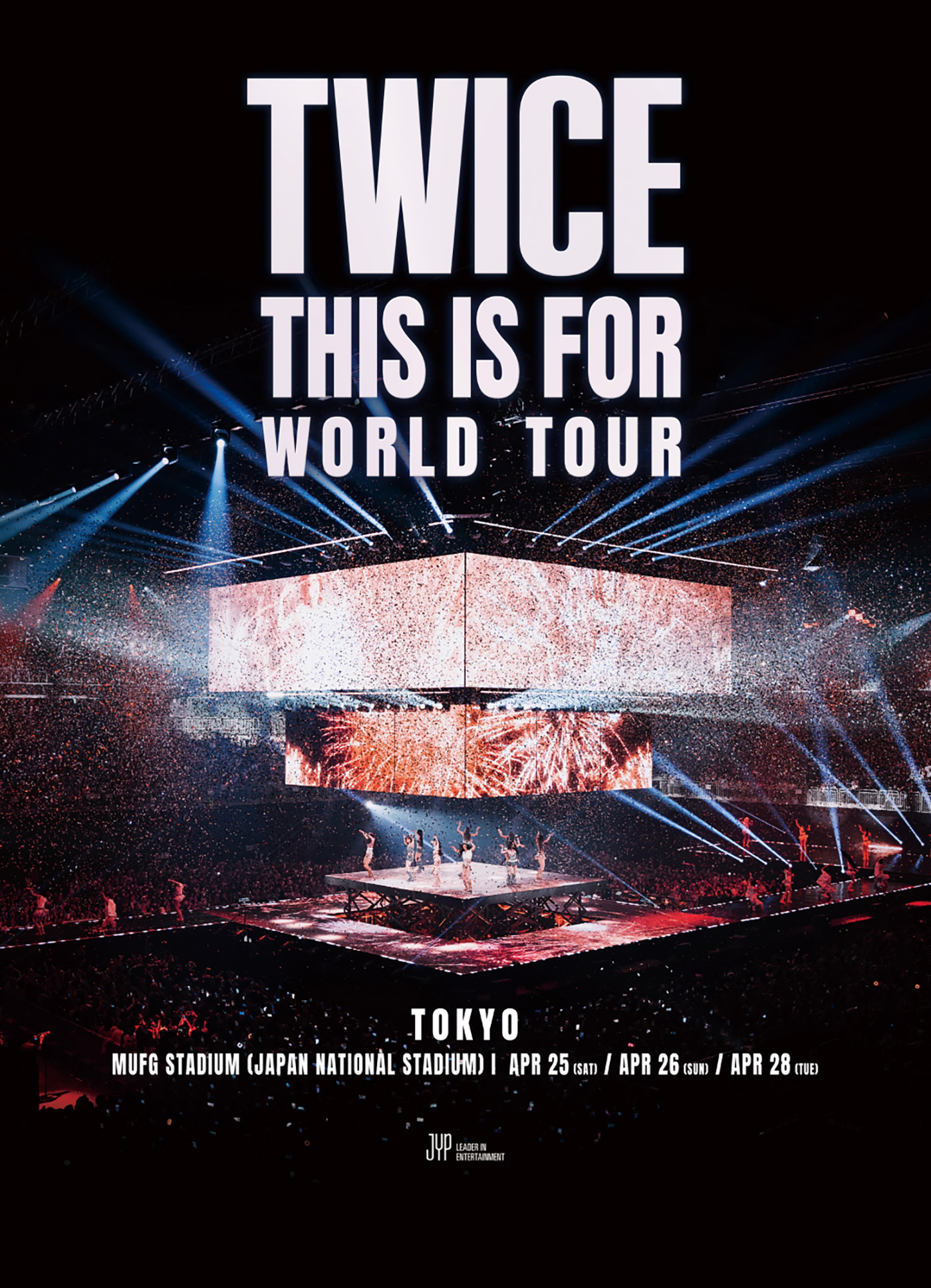 TWICEのワールドツアー追加公演、MUFG STADIUM（国立競技場）3DAYS決定