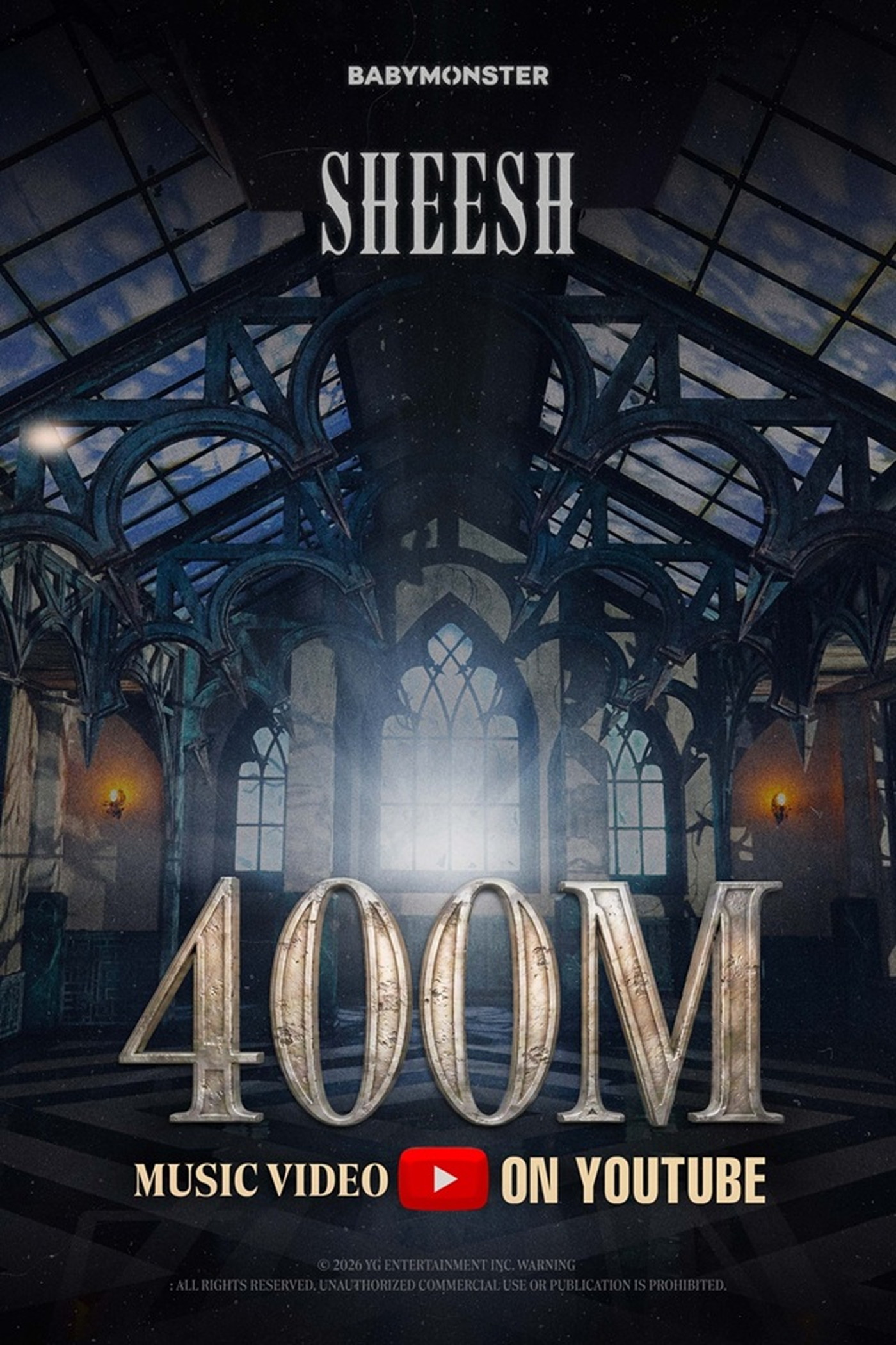 BABYMONSTERデビュー曲「SHEESH」MVが4億回再生突破