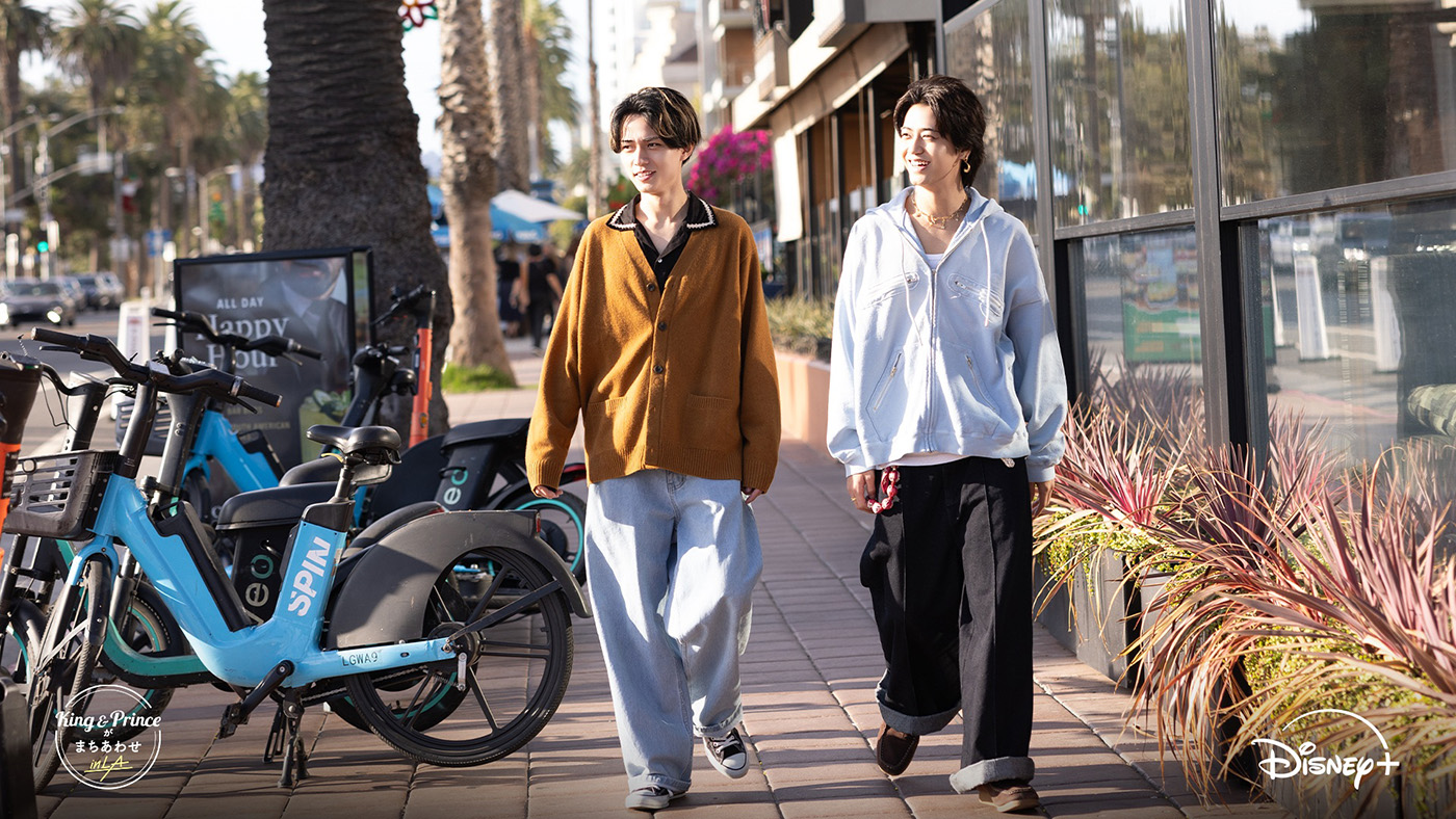 永瀬廉＆髙橋海人、グループ初のトラベルバラエティ『King & Princeがまちあわせ in LA』配信決定！ティザー予告解禁