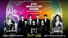 BTS『FIFAワールドカップ2026(TM)』決勝戦ハーフタイムショー出演決定！マドンナ＆シャキーラと共同ヘッドライナーに - 画像一覧（1/1）