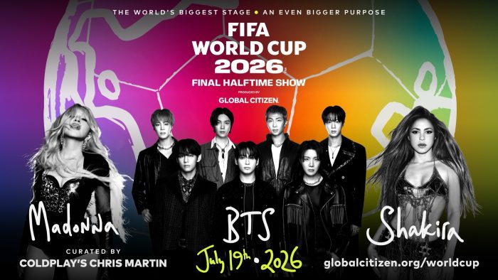 BTS『FIFAワールドカップ2026(TM)』決勝戦ハーフタイムショー出演決定！マドンナ＆シャキーラと共同ヘッドライナーに