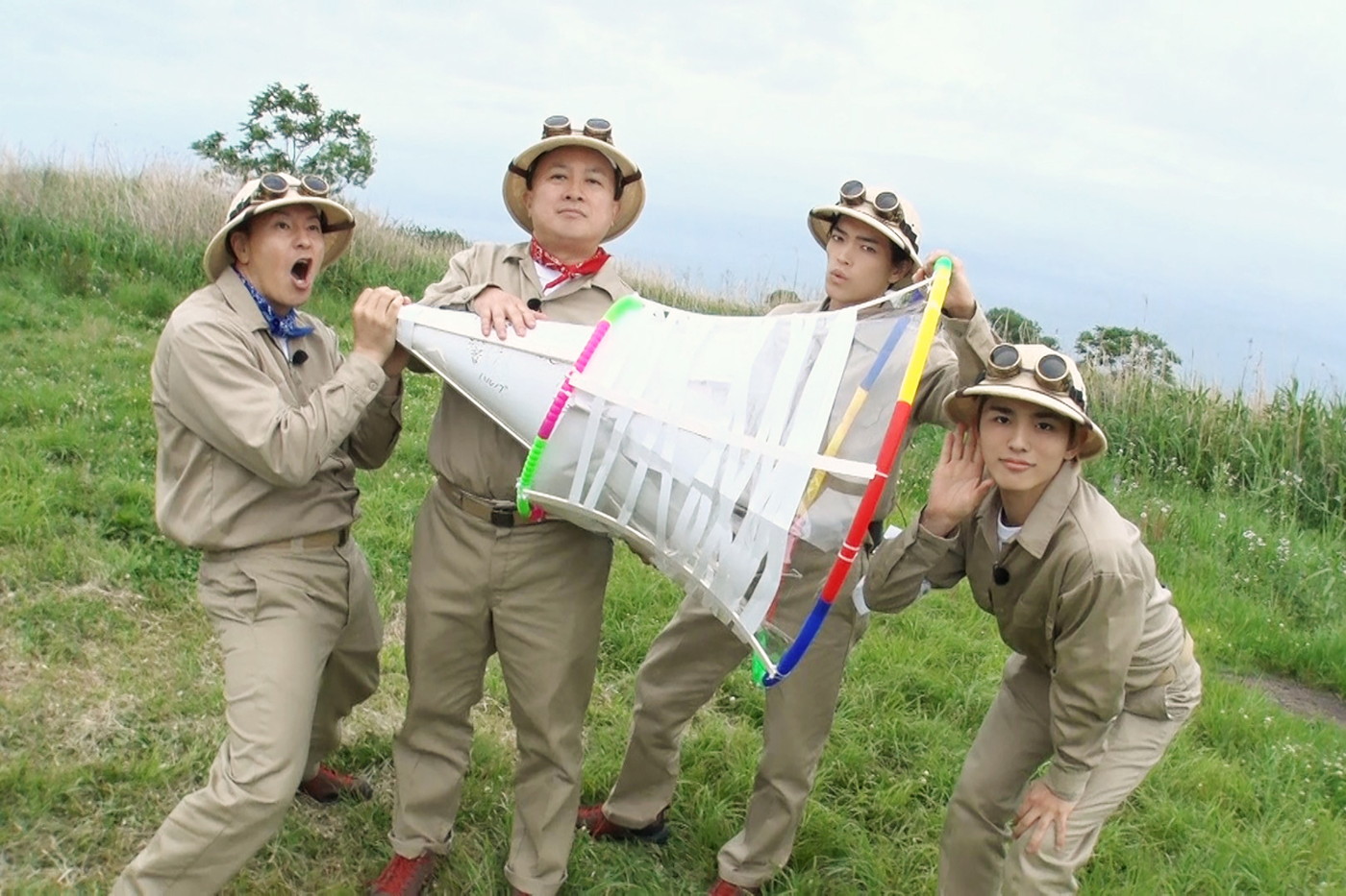 timelesz原嘉孝＆篠塚大輝、巨大メガホンで実験！篠塚の愛は1キロ先のチョコプラ松尾に届くのか