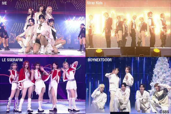 Stray Kids、LE SSERAFIM他出演、韓国音楽祭『SBS 歌謡大典』過去3回分がエムオン!で日本語字幕入り放送決定