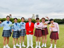 田中樹、猪狩蒼弥らが「ミニスカート陸上」で対決！関口メンディーはアスリート顔負けの身体能力を発揮
