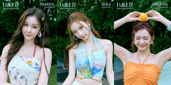 BABYMONSTER「I LIKE IT」MVビジュアル第2弾が公開！RUKA・PHARITA・CHIQUITAの清涼感溢れるソロイメージ