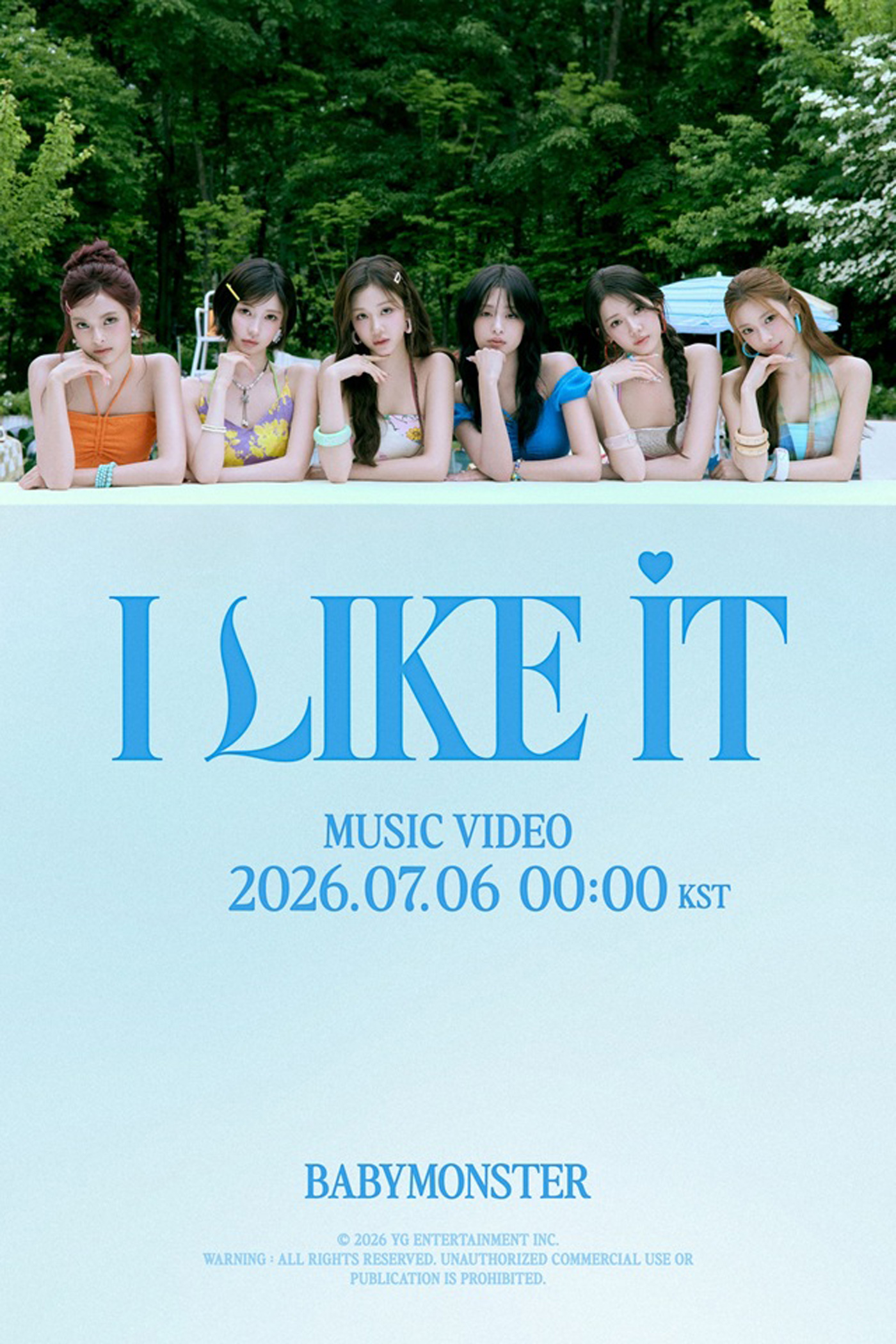 BABYMONSTER「I LIKE IT」集合ビジュアルフォトを公開！眩いビジュアルシナジーを表現