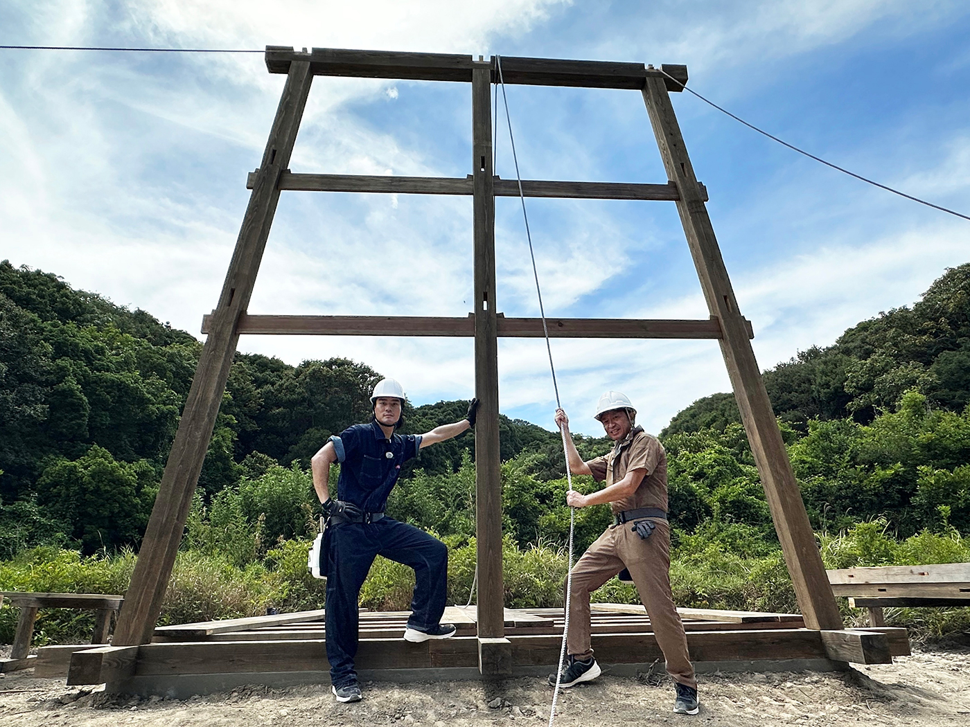 城島茂、森本慎太郎、髙地優吾が高さ8メートルの巨大やぐら建設に挑む！『鉄腕DASH』で「夢の築城計画」がスタート
