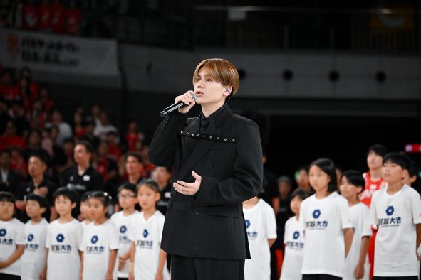 BE:FIRST・MANATO、男子バスケ日本代表国際試合で国歌独唱！バスケファンとして憧れの舞台で堂々歌唱