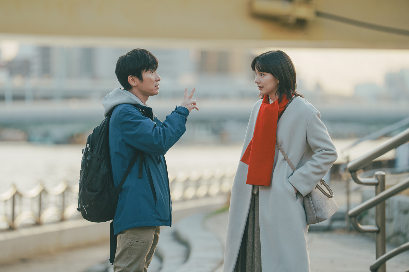 安田章大（SUPER EIGHT）×のんW主演映画『平行と垂直』より、メイキング写真公開！兄妹のリアルな距離感は、ふたりが役と向き合いながら築き上げたもの